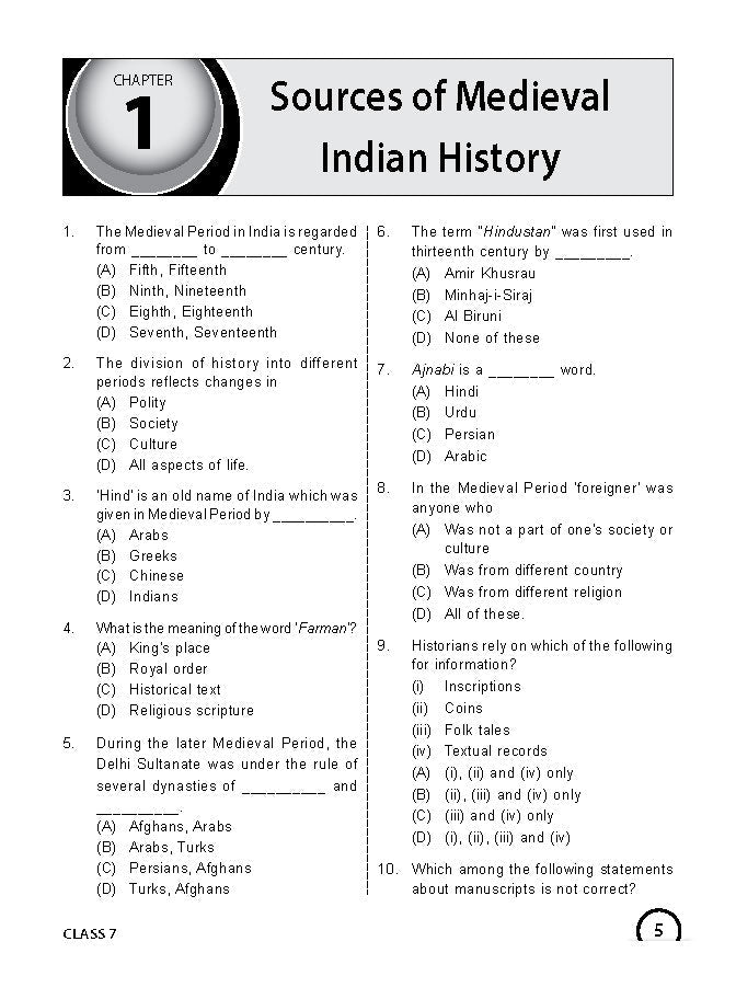 Class 7 ISSO International Social Studies Olympiad Work Book - MTG