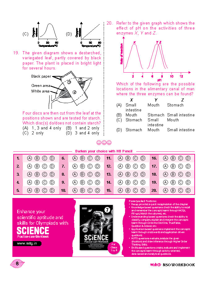 Class 7 NSO National Science Olympiad Work Book - MTG