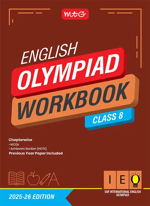 Class 8 IEO International English Olympiad Work Book with MCQs and Achievers Section - MTG