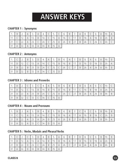 Class 8 IEO International English Olympiad Work Book with MCQs and Achievers Section - MTG