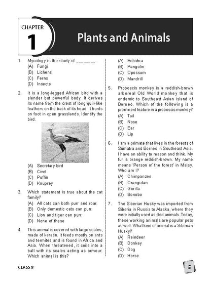 Class 8 IGKO International General Knowledge Olympiad Work Book - MTG