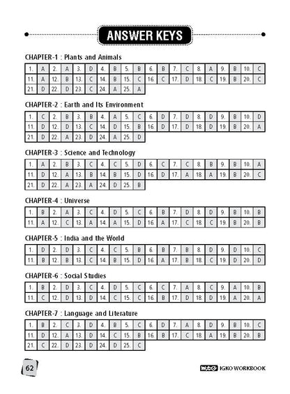 Class 8 IGKO International General Knowledge Olympiad Work Book - MTG