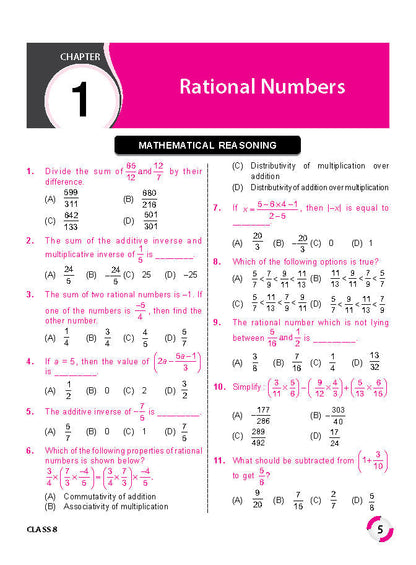 Class 8 IMO International Mathematics Olympiad Work Book - MTG