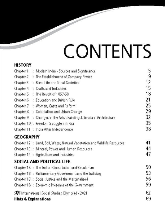 Class 8 ISSO International Social Studies Olympiad Work Book - MTG