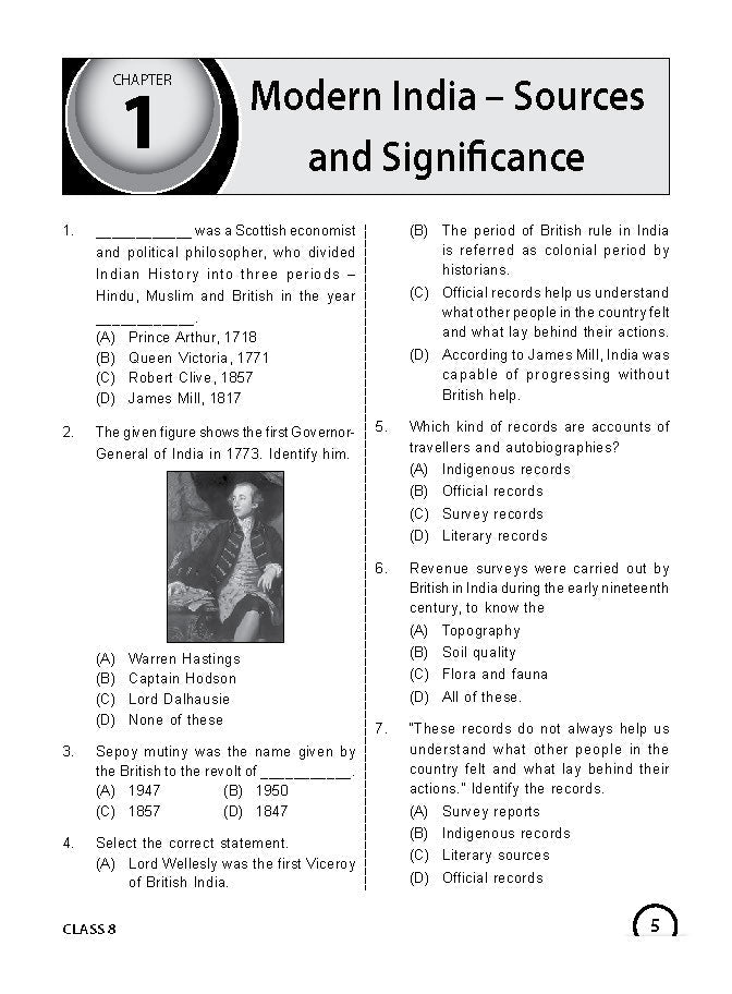 Class 8 ISSO International Social Studies Olympiad Work Book - MTG