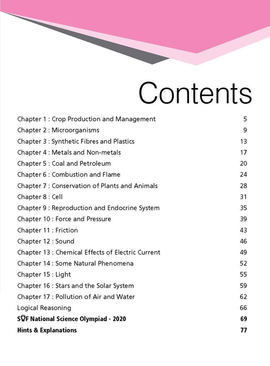Class 8 NSO National Science Olympiad Work Book - MTG