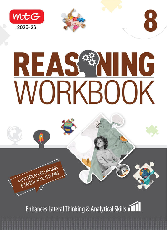 Class 8 Olympiad Reasoning Work Book - MTG