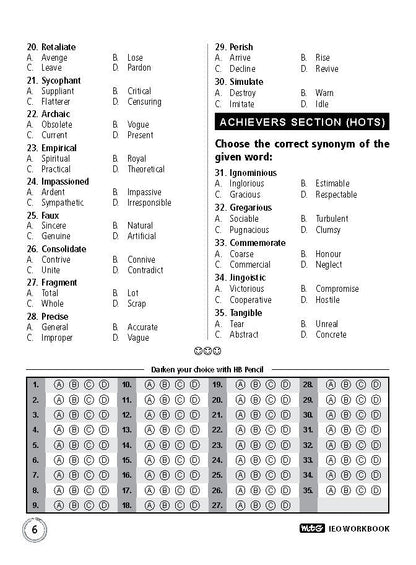 Class 9 IEO International English Olympiad Work Book - MTG