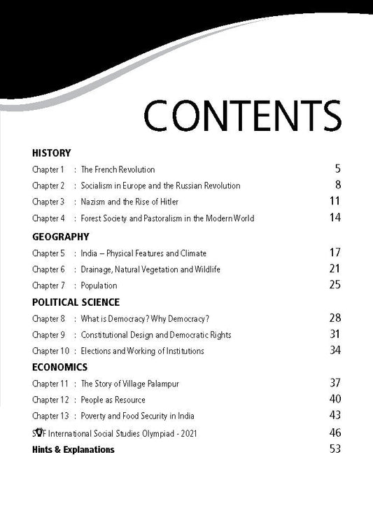 Class 9 ISSO International Social Studies Olympiad Work Book - MTG