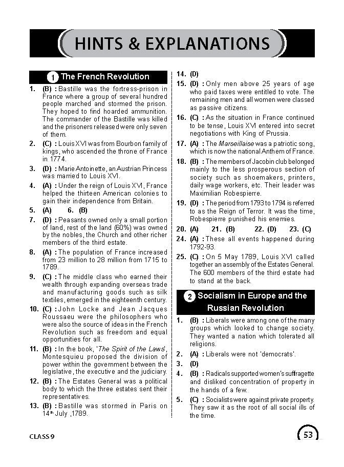 Class 9 ISSO International Social Studies Olympiad Work Book - MTG