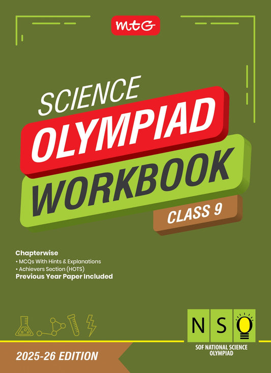 Class 9 NSO National Science Olympiad Work Book - MTG