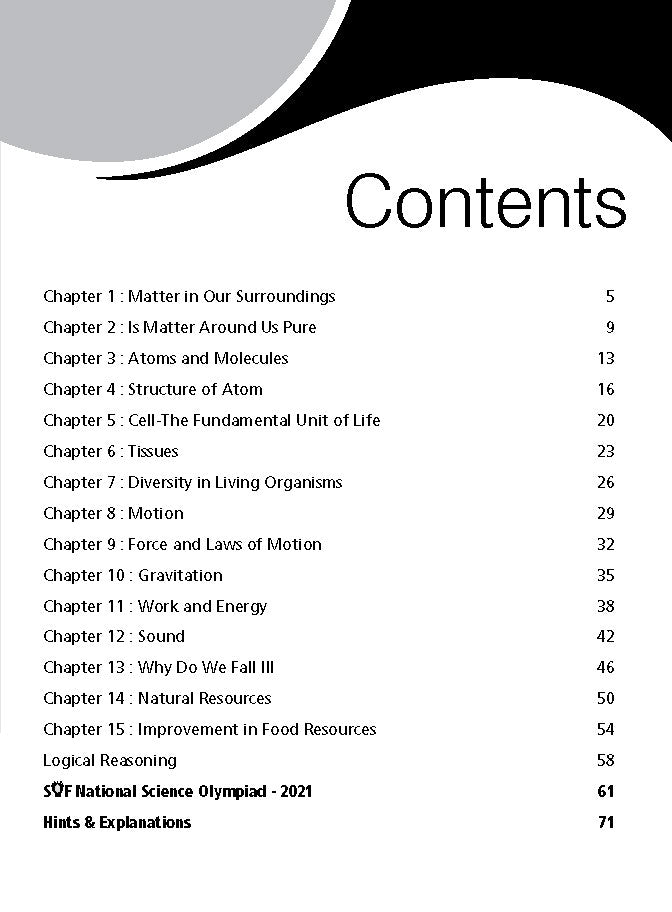 Class 9 NSO National Science Olympiad Work Book - MTG