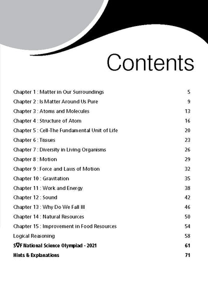 Class 9 NSO National Science Olympiad Work Book - MTG