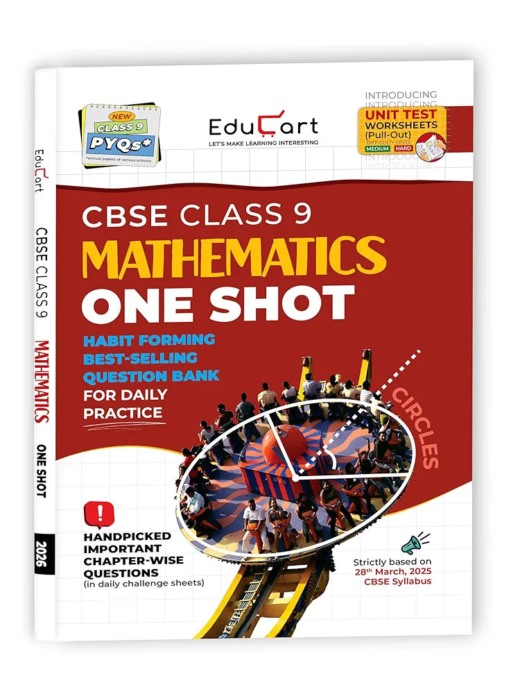 Educart CBSE Class 9 Mathematics One-shot Question Bank 2026