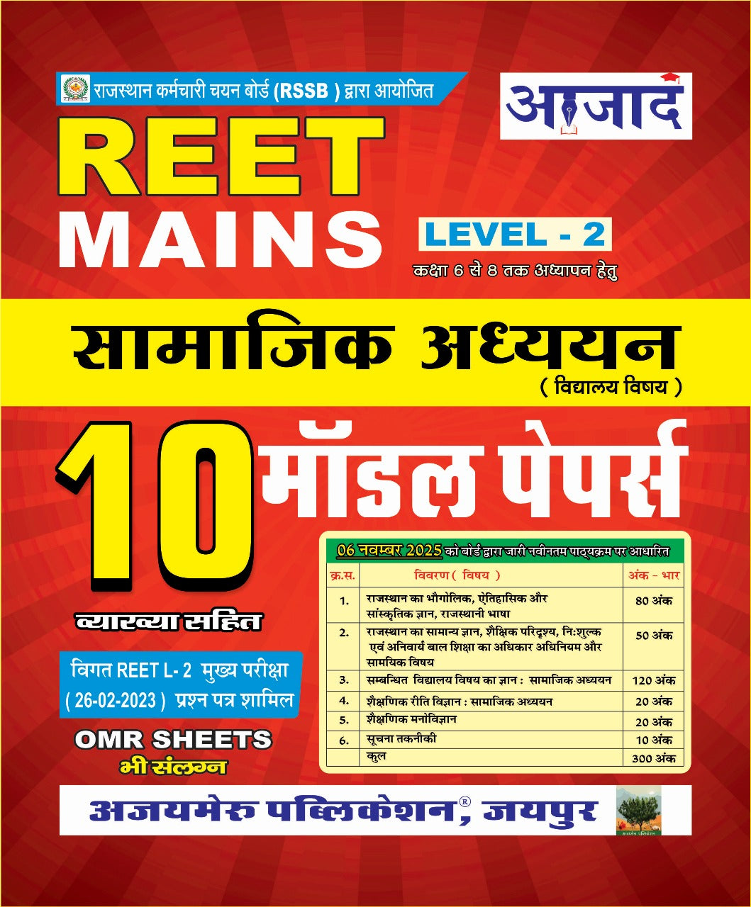 तृतीय श्रेणी सामाजिक अध्ययन 10 मॉडल पेपर्स 2026