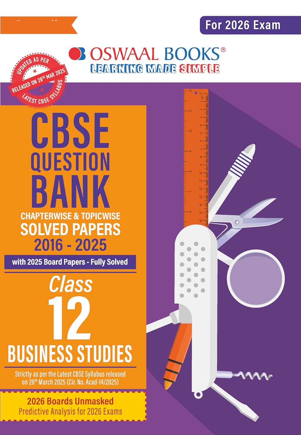 Oswaal 12th Business Studies Question Bank 2026